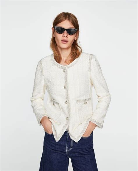 buy chanel look alike jackets|chanel style jacket zara.